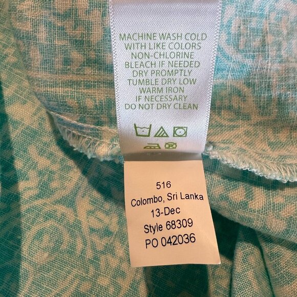 Lilly Pulitzer Hayden Skirt XL Shorely Blue Ice Cake NWT Linen - Picture 4 of 10